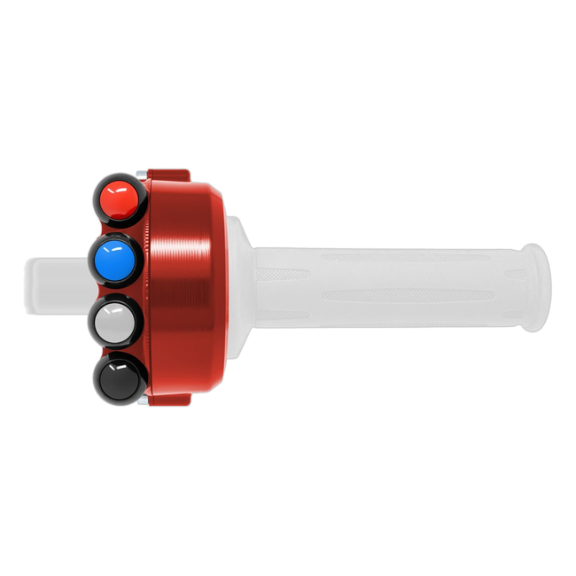 Gasgriffgehäuse mit integriertem Lenkerschalter JetPrime BMW S 1000 RR (15-18) JP CO BM008 – geschlossenes Gehäuse