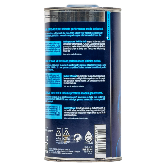 Bardahl 10W40 Plasma LXR - 1 Litro de Óleo Premium 