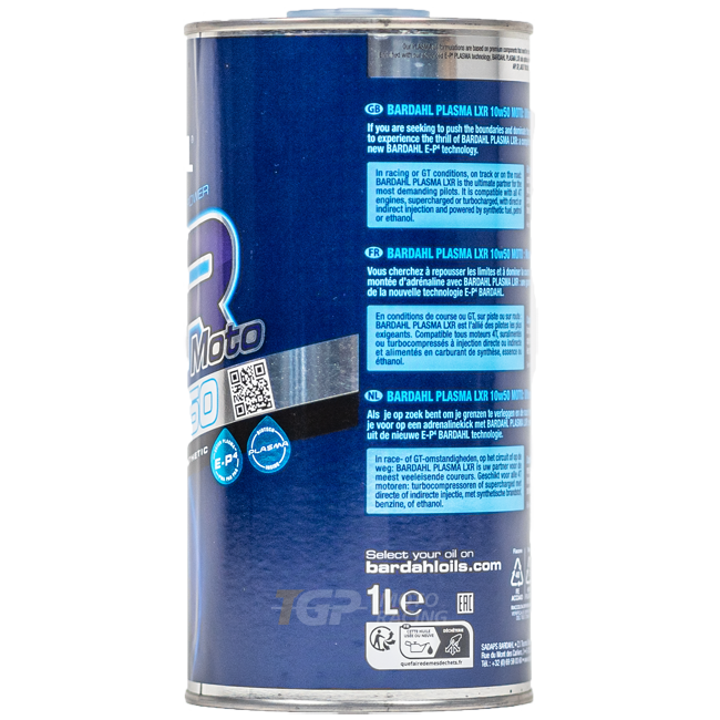 Bardahl 10W50 Plasma LXR - 1 Litro de Óleo Premium 