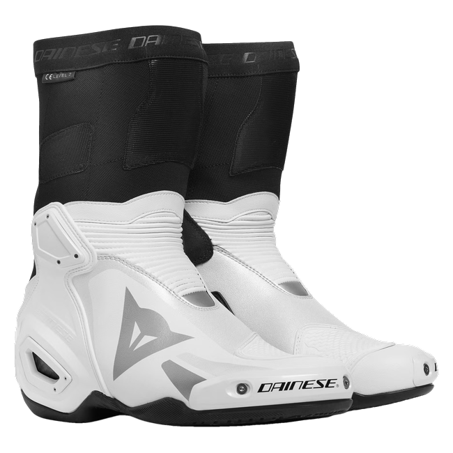 Dainese Axial 2 Motorradstiefel Herren weiß silber anthrazit