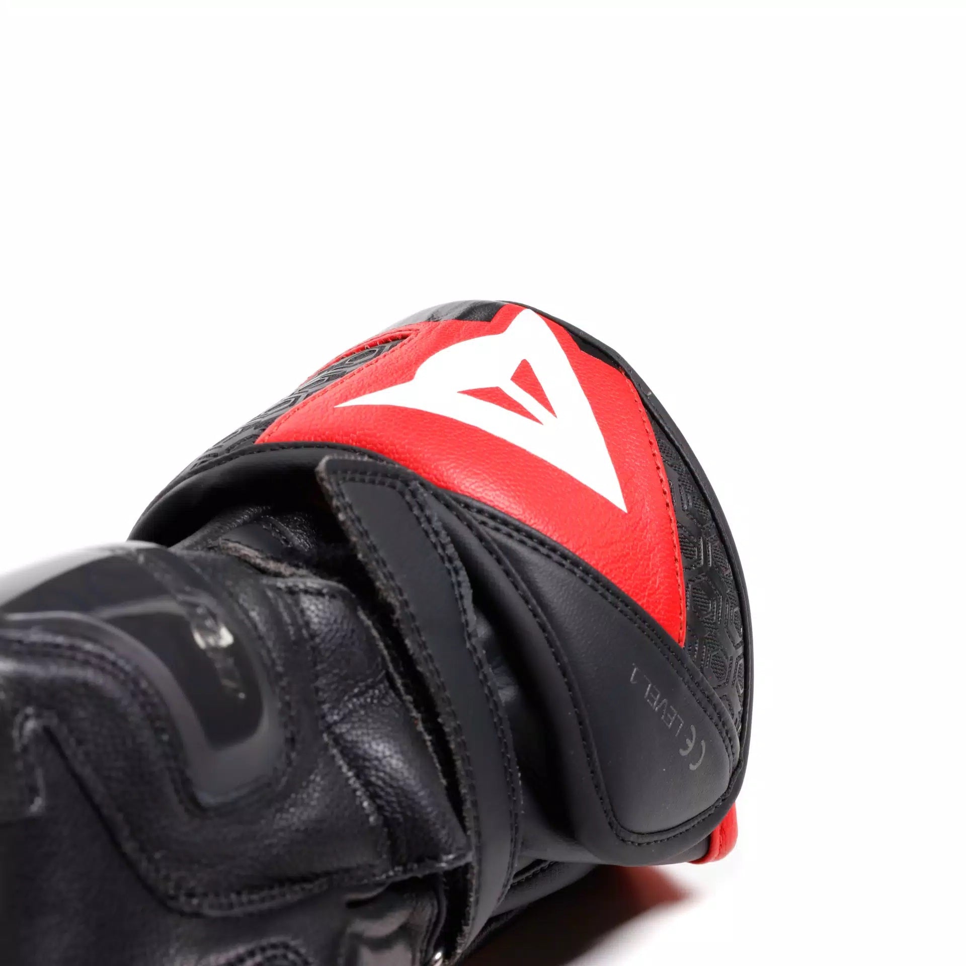 Luvas de couro para moto Dainese Fiero Racing | Masculino | Preto/Vermelho | 2018100025A7700 