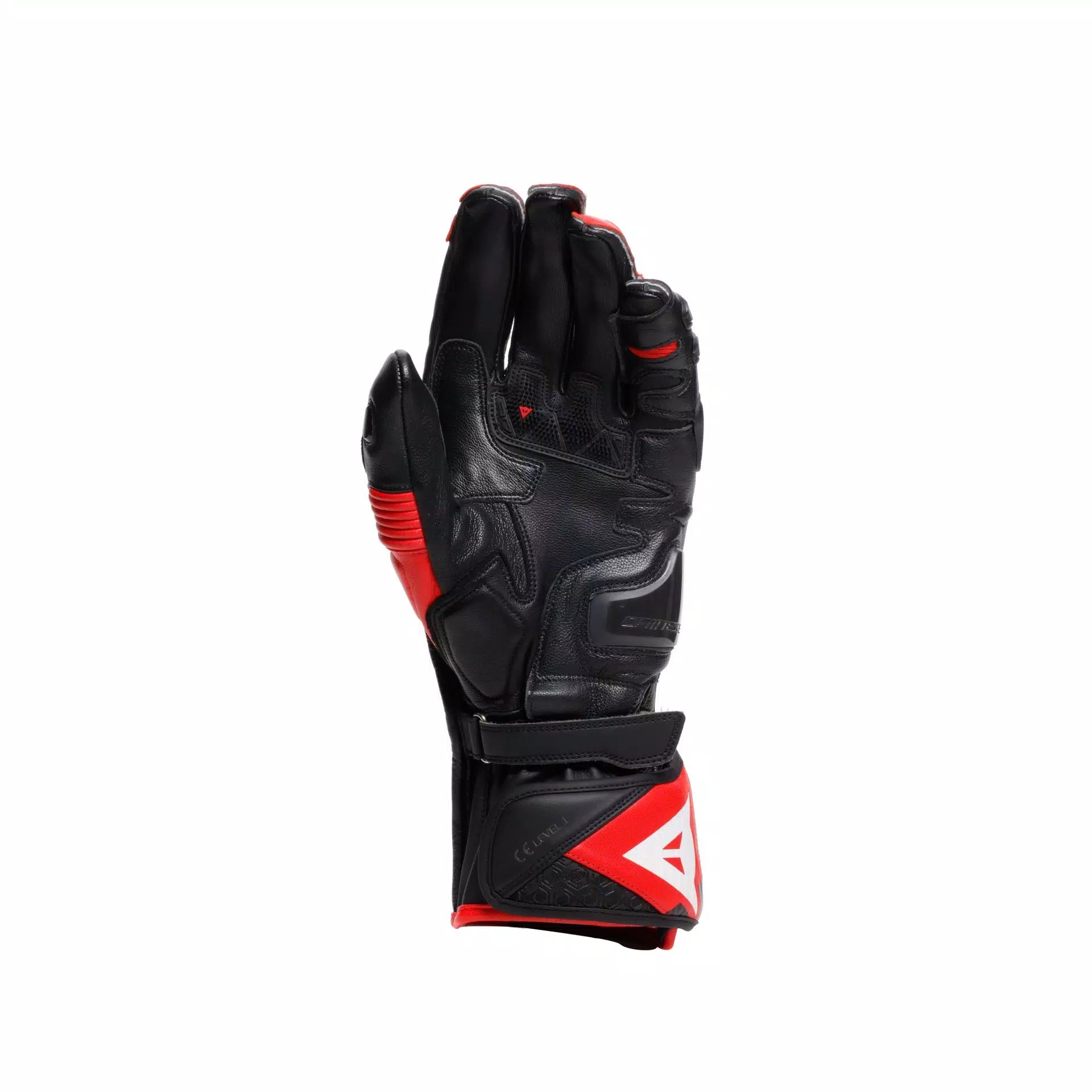 Luvas de couro para moto Dainese Fiero Racing | Masculino | Preto/Vermelho | 2018100025A7700 
