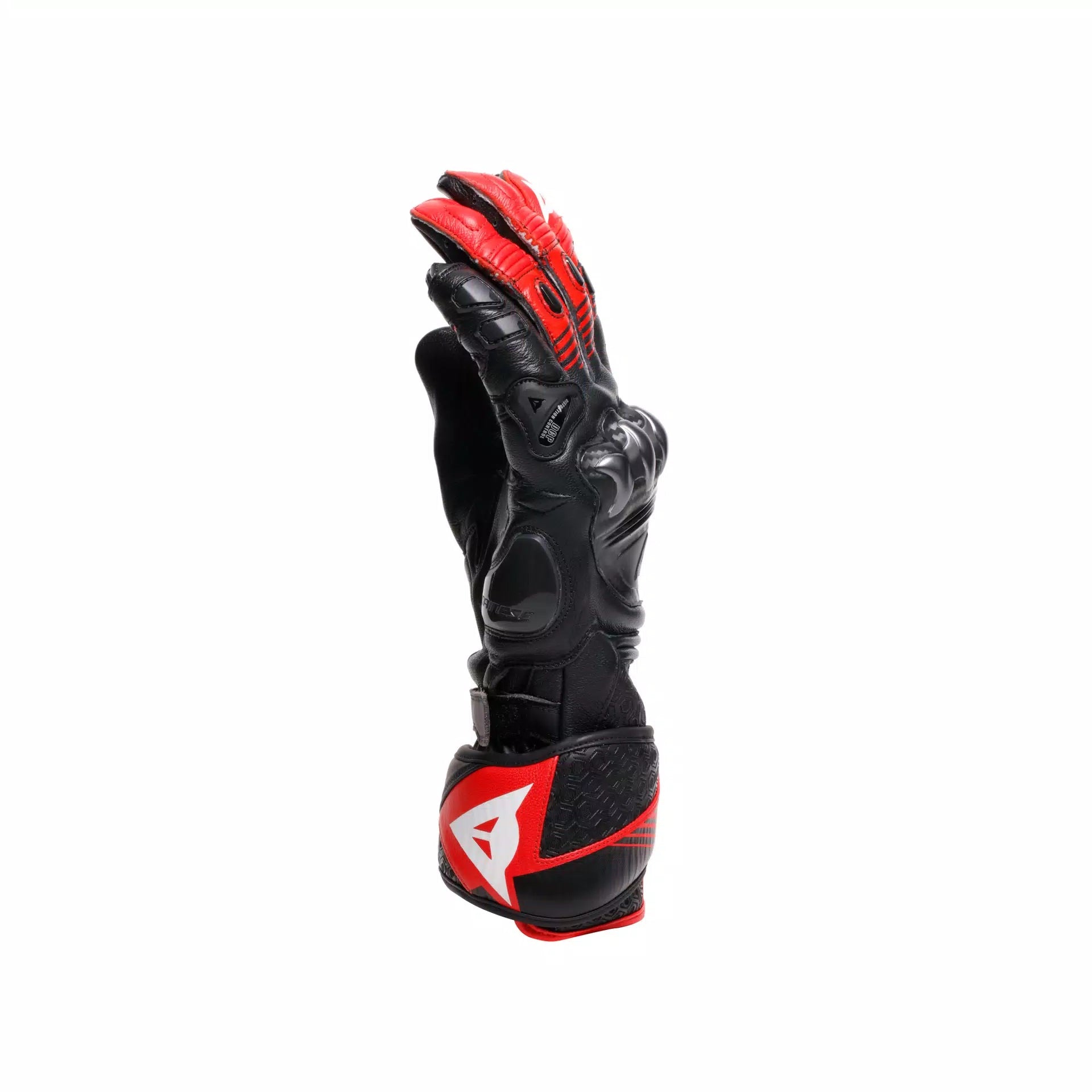 Luvas de couro para moto Dainese Fiero Racing | Masculino | Preto/Vermelho | 2018100025A7700 