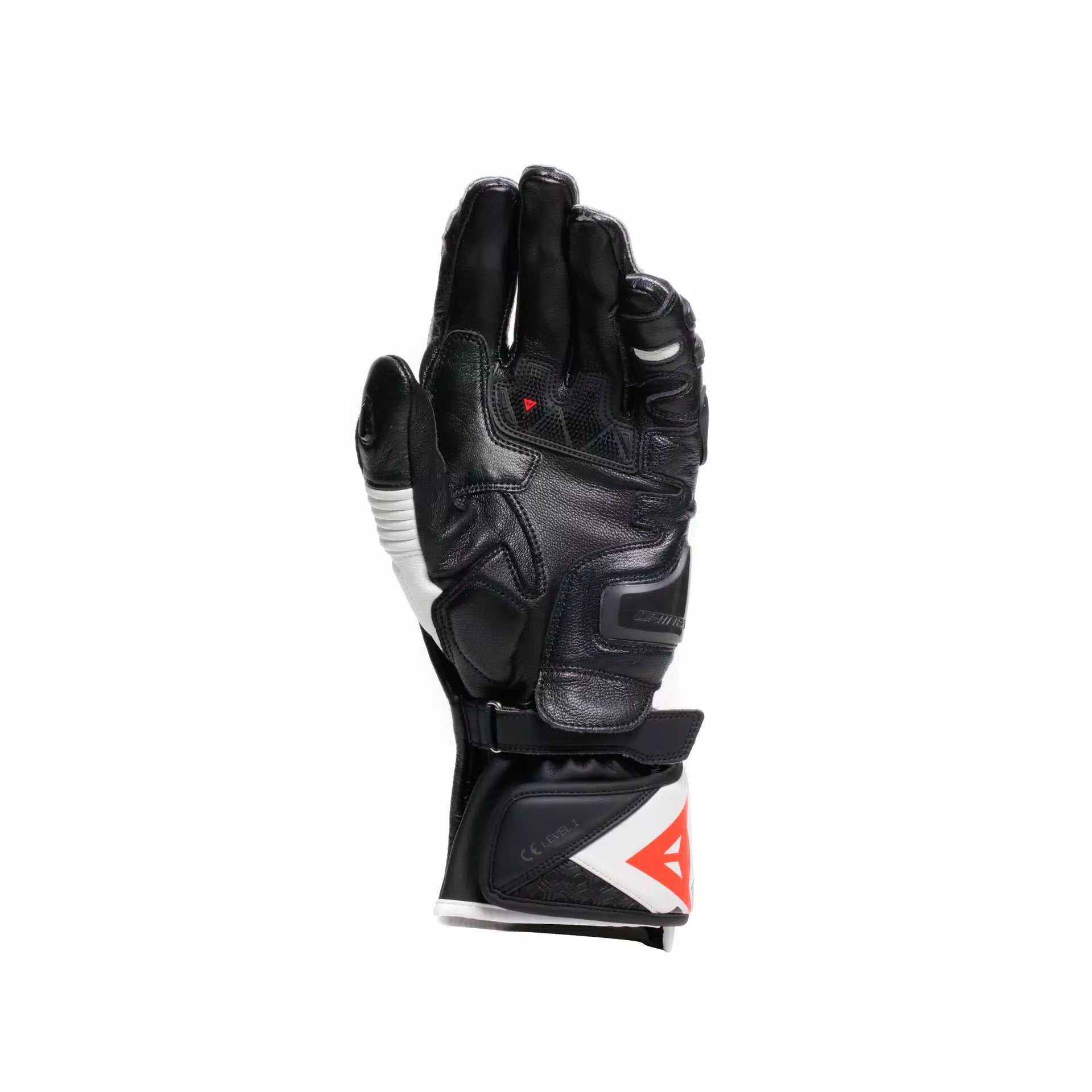 Luvas de pele Dainese Fiero Racing para motocicleta | Homem | Preto/Branco | 2018100025N3200 