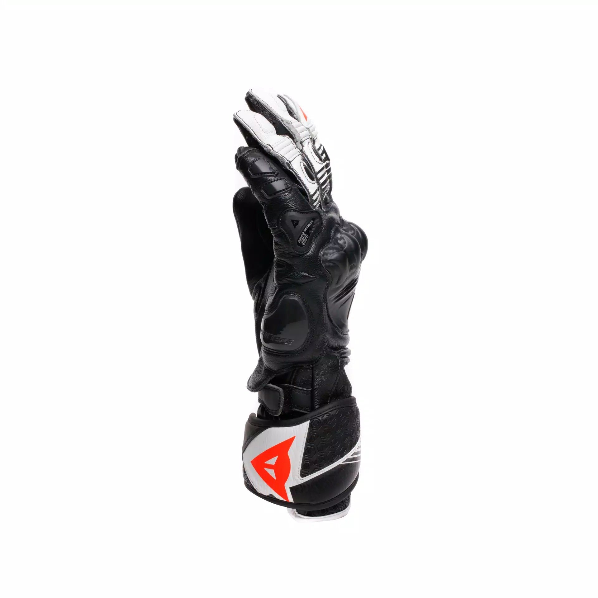 Luvas de pele Dainese Fiero Racing para motocicleta | Homem | Preto/Branco | 2018100025N3200 