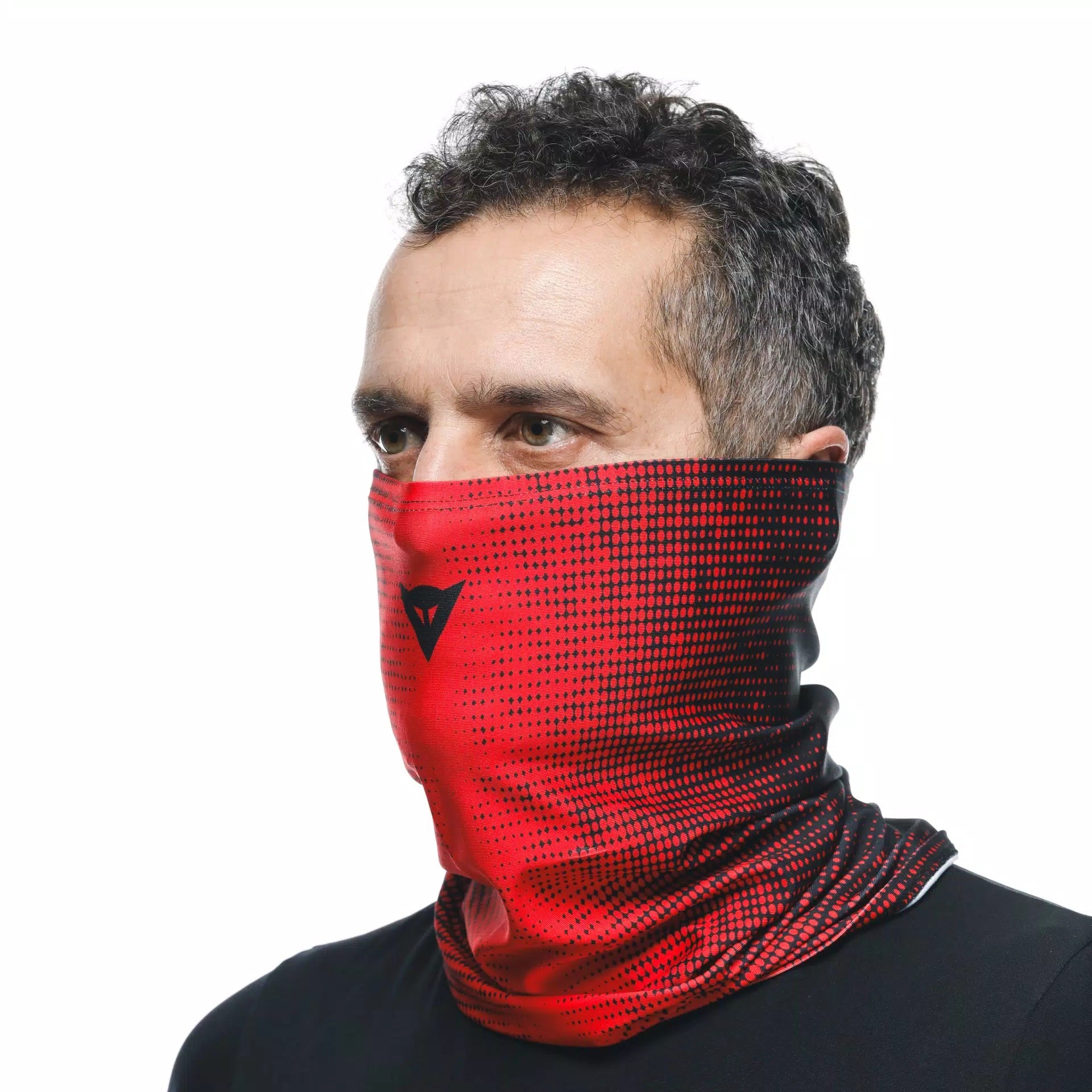 Dainese neckerchief black/red with Dainese logo | 201910000881L001