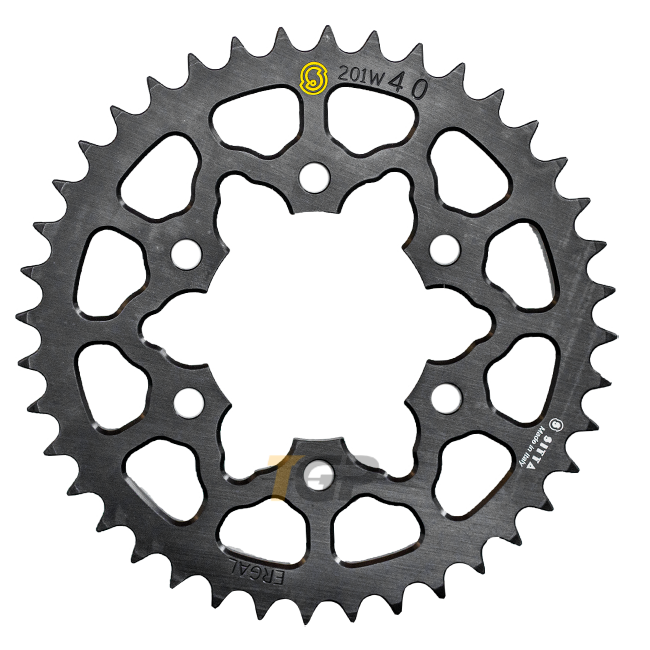 Sitta Roda de corrente de alumínio Kawasaki ZX-10R/RR (04-25) (201W) – 37-47 dentes, passo 520 