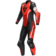 Dainese Misano 3 Lady D-AIR® one-piece leather combination-perforated airbag racing suit | Women | Red