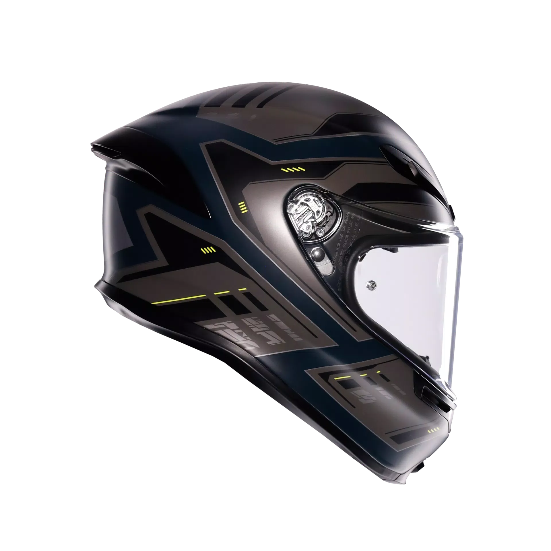 Capacete AGV K6 S Enhance Matte Cinza/Amarelo Fluorescente | 2118395001022 