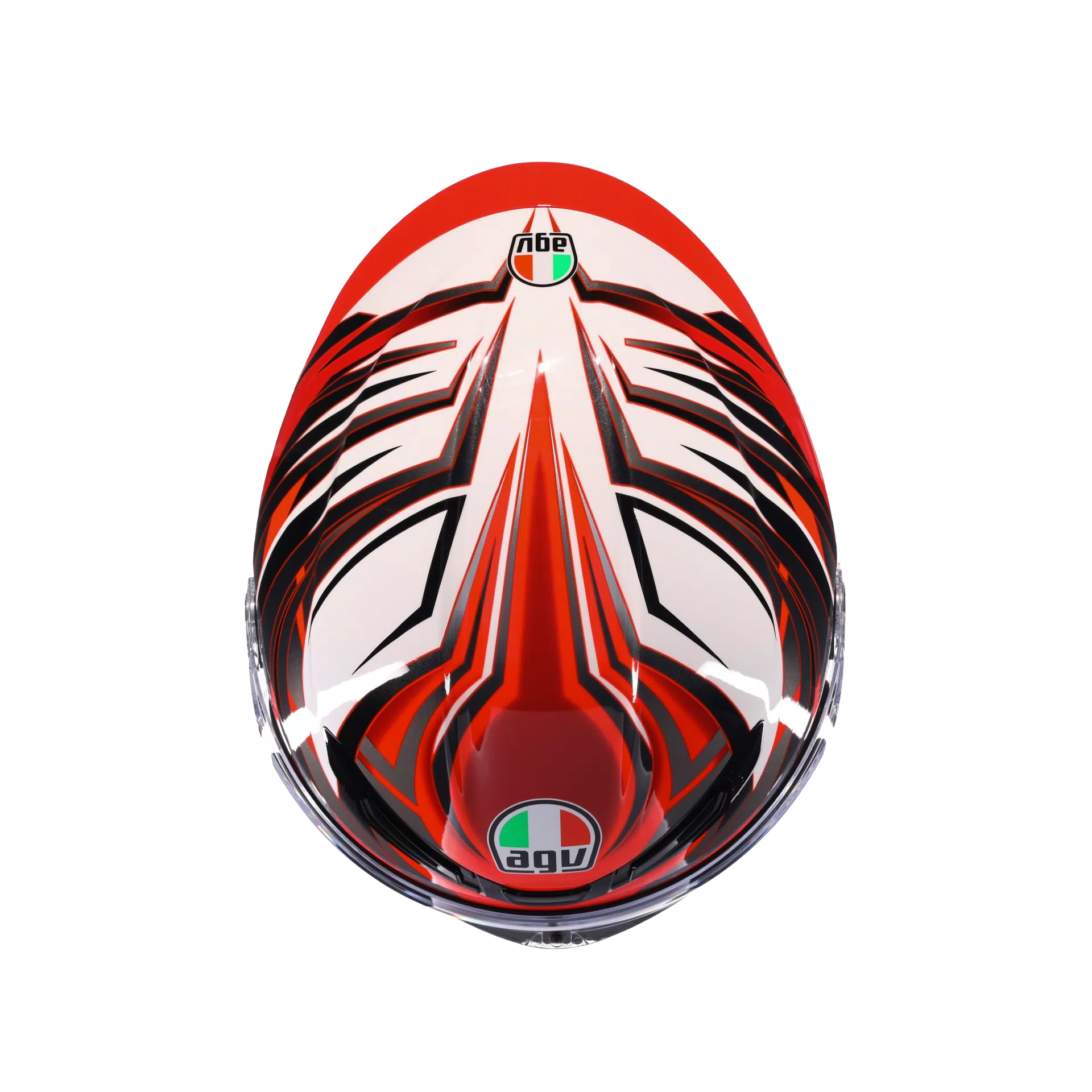 Capacete AGV K6 S Reeval Branco/Vermelho/Cinza | 2118395001023 