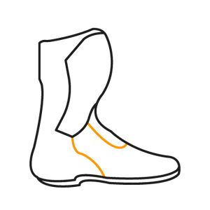 1 Paar Motorradstiefel Dainese Axial 2 (Custom Works Design)