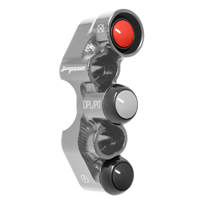 Lenkerschalter Race rechts JetPrime Ducati Panigale V4 S (25-26) JP PDR DU056 T – universelles Lochbild – Titan