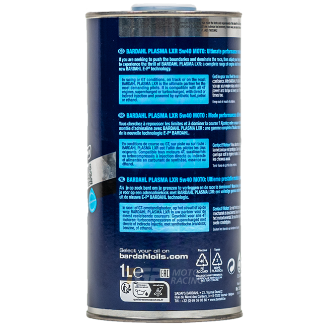 Bardahl 5W40 Plasma LXR - 1 liter of premium oil