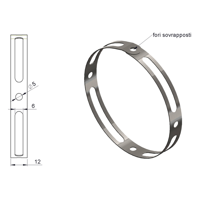 Spark Exhaust Halter Konix Evo Inlet Edelstahl Universal SGFA080