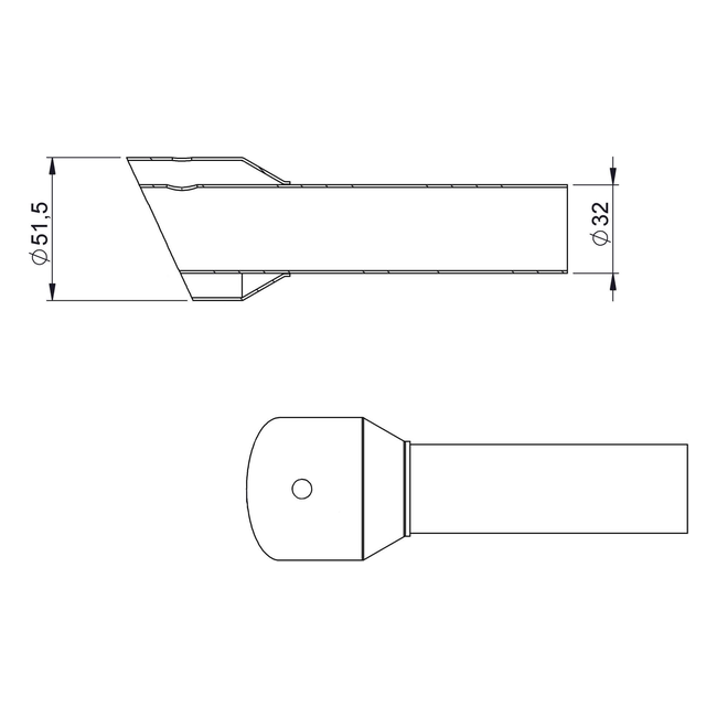 Spark Exhaust dB-Killer Universal Grid-O 32 mm Open 100 mm G9987