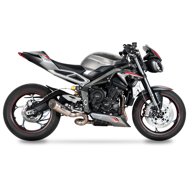 Spark Exhaust Halbkomplette Anlage Racing Satz Grid-O Titanium Triumph Street Triple 765 R/RS (17-26) GTR0501T