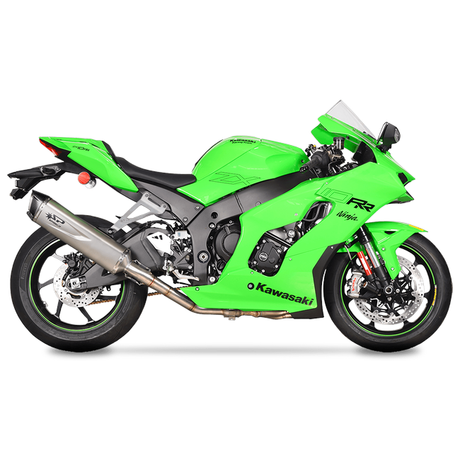 Spark Exhaust Halbkomplette Anlage Satz Force Evo 450 mm Titanium Kawasaki ZX-10R/RR (21-26) GKA8854T