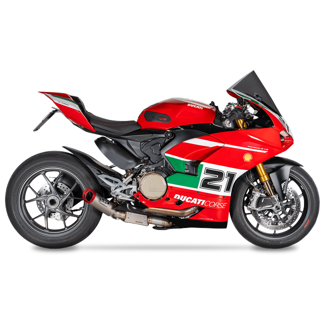 Spark Exhaust Halbkomplette Anlage Racing Satz Dyno Pre- Box Ducati Panigale V2 955 (20-24) GDU8850T