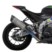 Kit de Escape Arrow Slip-On Pista em Aço Inoxidável para Aprilia RSV4 1100 Factory (19-20) 71002PT 