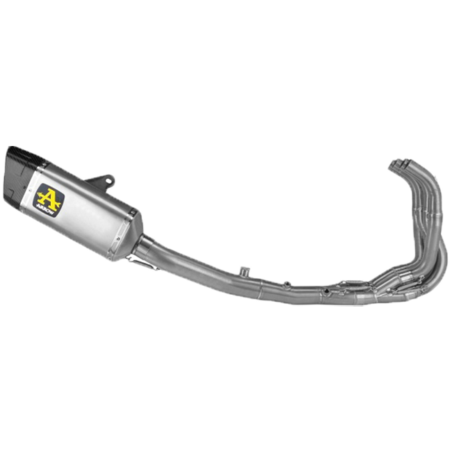 Sistema de escape completo Arrow Competition em aço inoxidável para Kawasaki ZX-4RR (23-25) 71233PTZ 