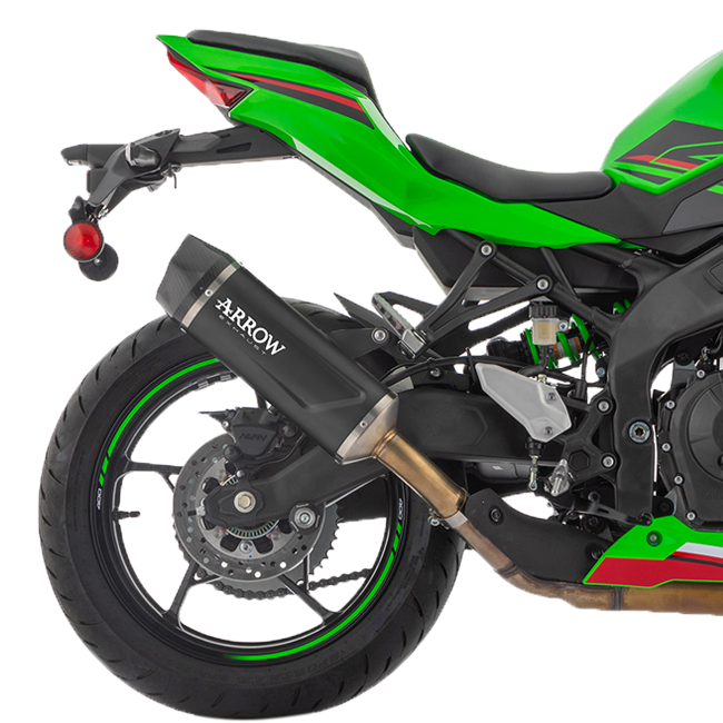 Escape Arrow Slip-On Indy Race Alumínio Escuro Kawasaki ZX-4RR (23-25) 71963AKN 