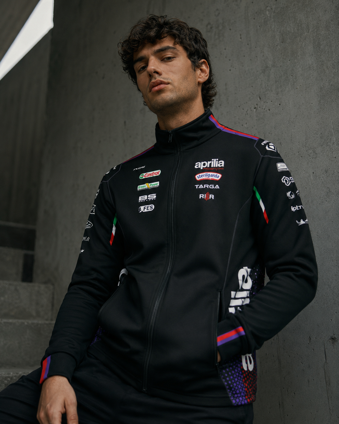 Aprilia Racing Team Zip Sweat Jacket Replica 2026 Men IXON 