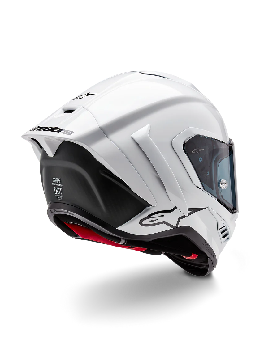 Capacete Alpinestars Supertech R10 Solid Branco Brilhante 8200124-2170 
