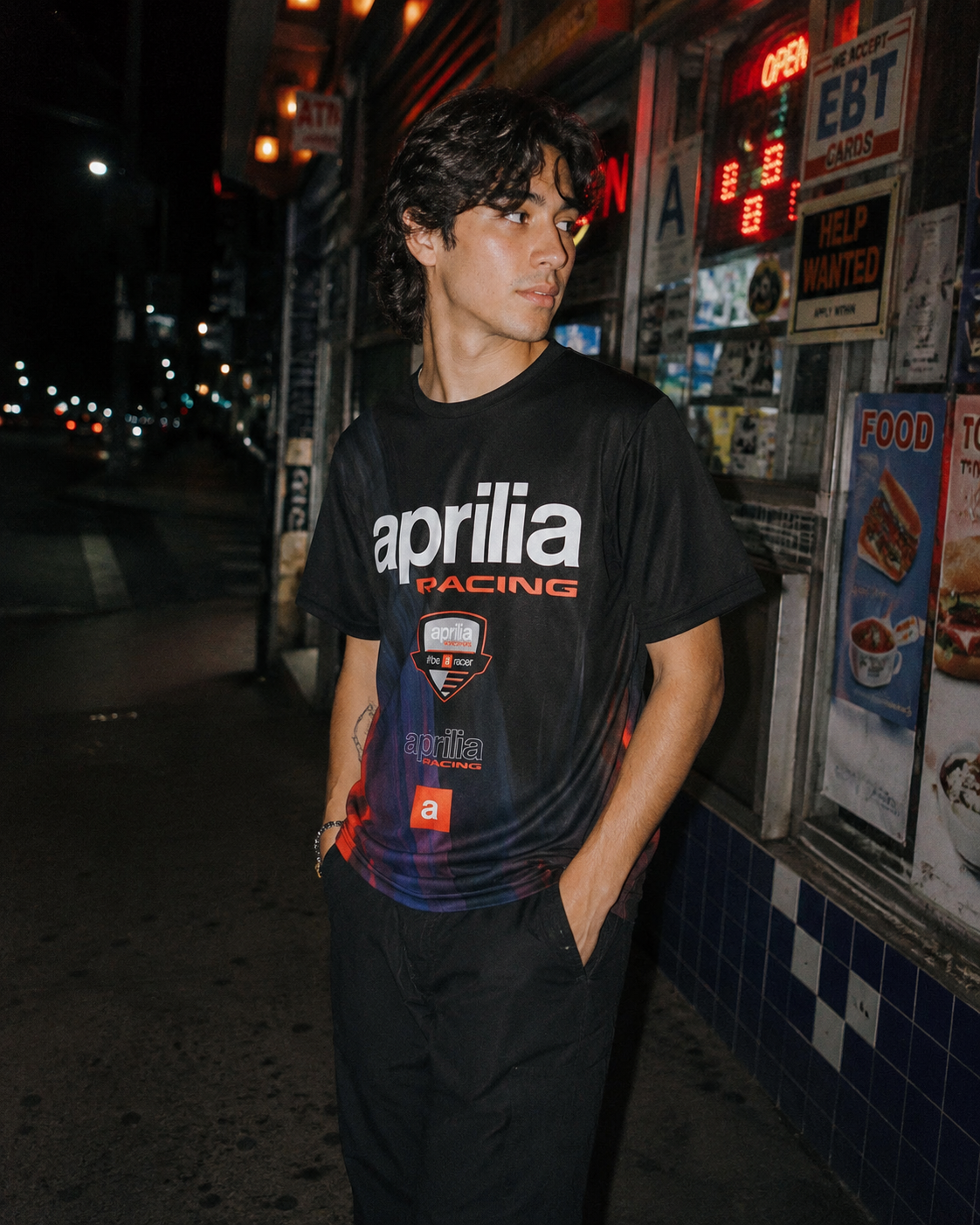 Camisola Aprilia BeARacer T-Shirt 2026 homem IXON 104101180 