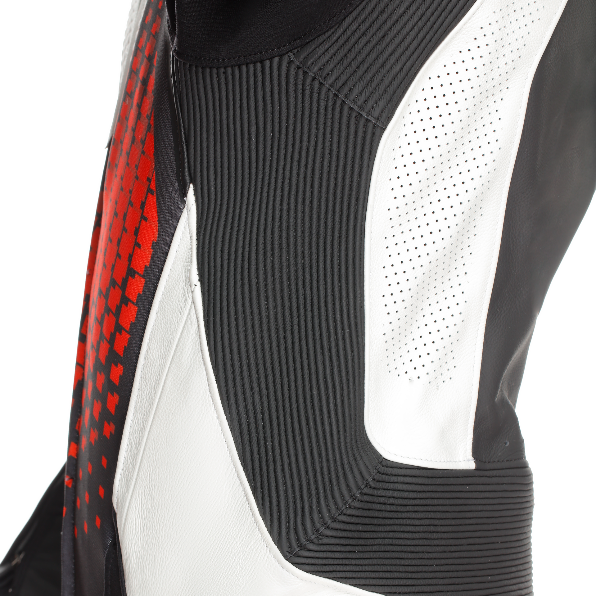 Dainese Laguna SECA 6 one -piece leather combination - perforated racing suit | Men | White/red