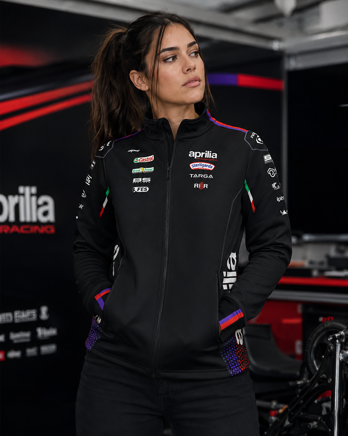 Aprilia Racing Team Zip Sweat Jacket Replica 2026 Men IXON 