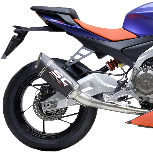 Sistema de escape completo SC-Project Trofeo Titan 2-1 SC1-R Aprilia RS 660 (20-24) A23A-PTC90 