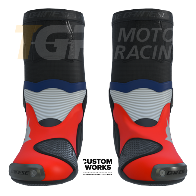 Dainese Axial 2 Racing and Street Motorcycle Boots for Men | Francia Edition | Custom Works 