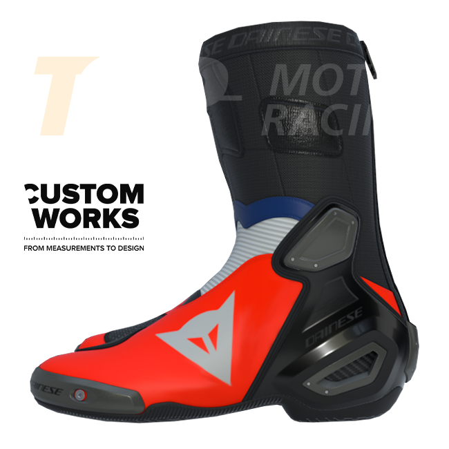 Dainese Axial 2 Racing and Street Motorcycle Boots for Men | Francia Edition | Custom Works 