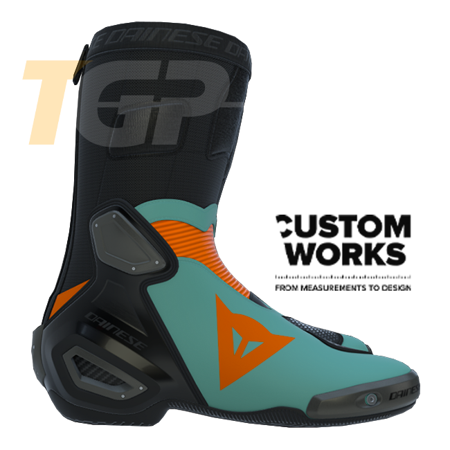 Dainese Axial 2 Racing and street motorcycle boots | Men | Fluorot / Black | Custom Works 