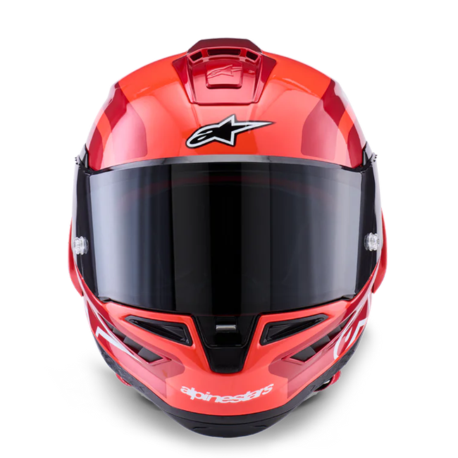 Alpinestars Supertech R10 Capacete Arius Duplo Vermelho brilhante 8203926-1683 