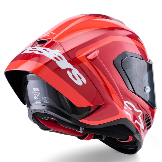 Alpinestars Supertech R10 Capacete Arius Duplo Vermelho brilhante 8203926-1683 