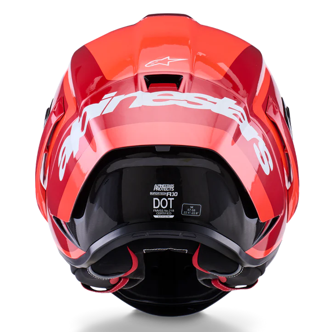 Alpinestars Supertech R10 Capacete Arius Duplo Vermelho brilhante 8203926-1683 