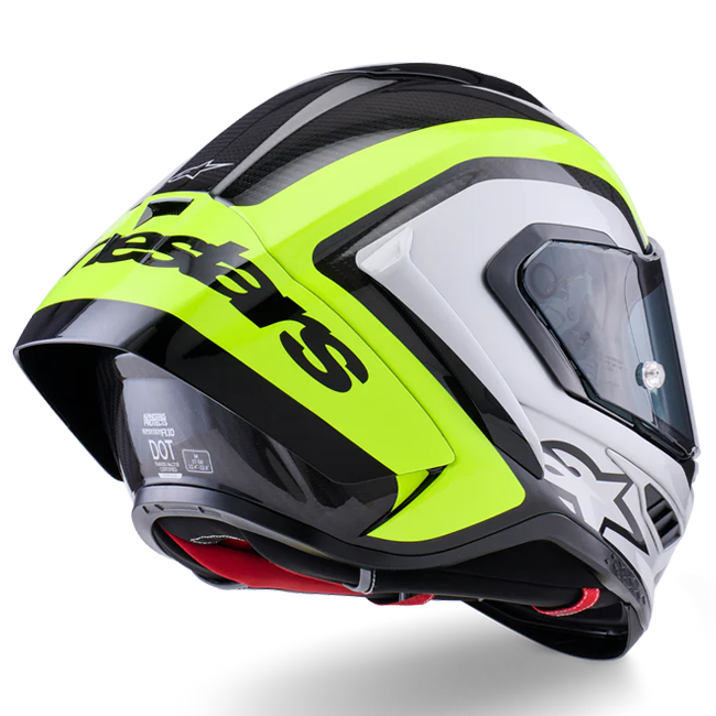 Alpinestars Supertech R10 Helmet Arius Yellow Fluo Gloss 8203926-1699 