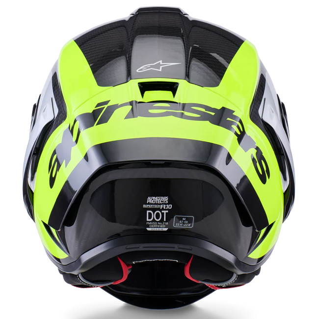 Alpinestars Supertech R10 Helmet Arius Yellow Fluo Gloss 8203926-1699 