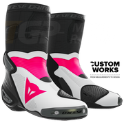 Dainese Axial 2 Air Racing and street motorcycle boots | Men | Fuxia / White | Custom Works 