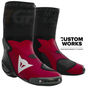 Dainese Axial 2 Air racing and street motorcycle boots Nicolò Bulega Replica 2026 | Men | Dainese Red / White | Custom Works 
