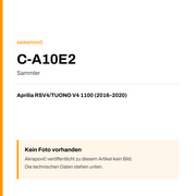 Akrapovic Sammler Aprilia RSV4 / TUONO V4 1100 (16-20) C-A10E2 — Platzhalter, kein Herstellerfoto verfügbar