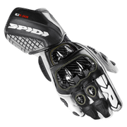 Spidi Carbo Kangaroo Racing Motorcycle Leather Gloves | Men | Black-White | A216011 