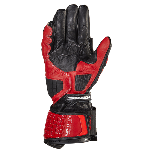Spidi Carbo Track Evo Luvas de Couro para Motociclismo | Homens | Vermelho | A203014 