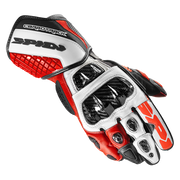 Spidi Carbo Track Evo Racing Motorcycle Leather Gloves | Men | Red | A203014 