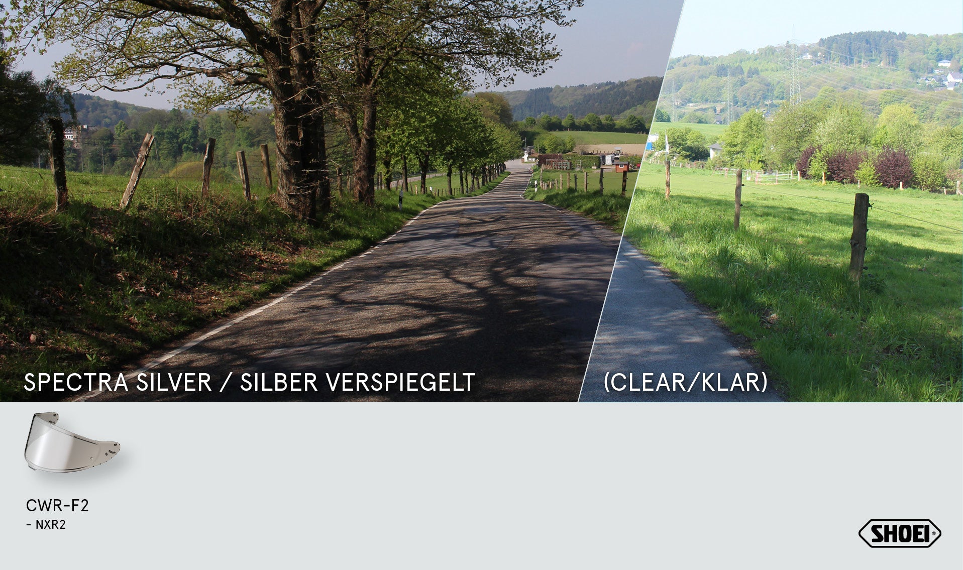 Visor Shoei X-SPR PRO (CWR-F2PN) Prata Espelhada 