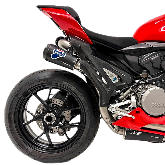 Sistema de escape completo em aço inoxidável Termignoni SBK Replica Ducati Panigale V2 955 (20-24) D22009400INC 