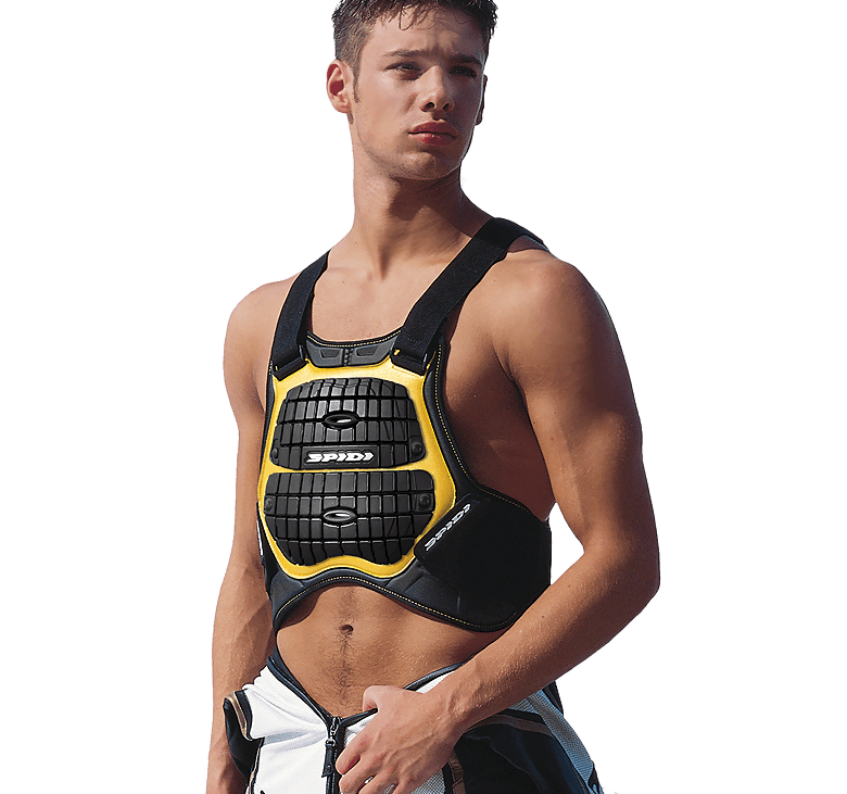 Spidi DEFENDER chest and back protector | Men's | Black/Yellow | Z122016 