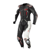 IXON Demonio one-piece suit Leather Suit – perforated racing suit | men | black/white/red 
