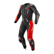IXON Demonio one-piece suit Leather Suit – Perforated race suit | Men | Red/Black/White 